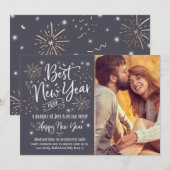 Nieuwjaar zwangerschap aankondiging nieuwjaar 2018 (Voorkant / Achterkant)