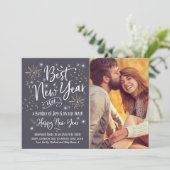 Nieuwjaar zwangerschap aankondiging nieuwjaar 2018 (Staand voorkant)