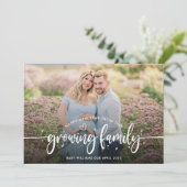 Nieuwjaar Zwangerschap Foto Aankondiging (Staand voorkant)