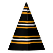 Nieuwjaar zwart en geel feesthoedjes (Achterkant)