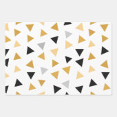 Nieuwjaar zwart en goud set van 3 inpakpapier vel (Voorkant 2)