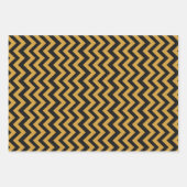 Nieuwjaar zwart en goud set van 3 inpakpapier vel (Voorkant)