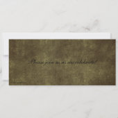 Nieuwjaar Zwart en Goud Ticket Uitnodigingen (Achterkant)