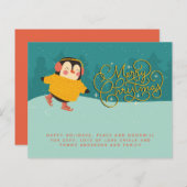 Nieuwjaarbrief met Kerstmis (Voorkant / Achterkant)