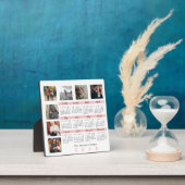 Nieuwjaars 2026 Agenda Familie Multi Foto Collage Fotoplaat (Insitu)