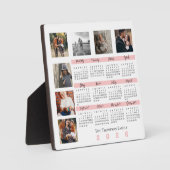 Nieuwjaars 2026 Agenda Familie Multi Foto Collage Fotoplaat (Voorkant)