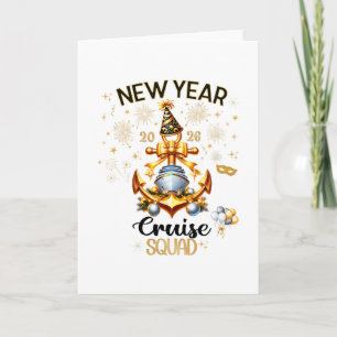 Nieuwjaars 2026 Jacht Cruise Schip Nye Feest Match Kaart