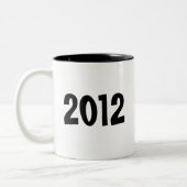 Nieuwjaars champagne en brand werkt Mok (Links)