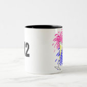 Nieuwjaars champagne en brand werkt Mok (Center)