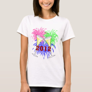 Nieuwjaars Champagne en Fire Works Shirt