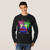 Nieuwjaars Champagne en Fire Works Shirt (Voorkant volledig)