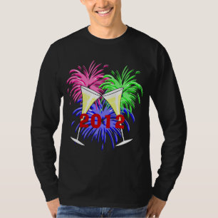 Nieuwjaars Champagne en Fire Works Shirt