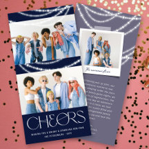 Nieuwjaars Cheers Fonkelende Lichten Stijlvol Foto