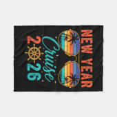 Nieuwjaars Cruise 2026 Fleece Deken (Voorkant (Horizontaal))