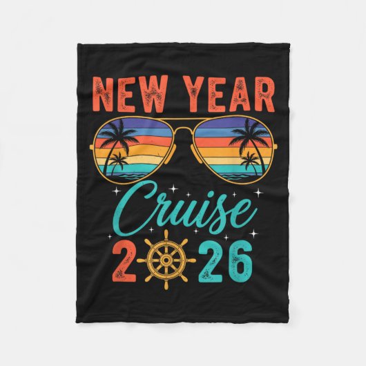 Nieuwjaars Cruise 2026 Fleece Deken (Voorkant)