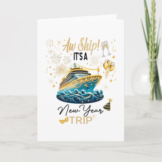 Nieuwjaars Cruise 2026 Nye Viering  Kaart (Voorkant)
