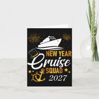 Nieuwjaars Cruise Squad 2027 Wintervakantie Reünie Kaart