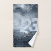 NIEUWJAARS- EN KERSTBADHANDDOEKSET BAD HANDDOEK (Handdoek)