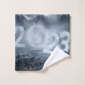 NIEUWJAARS- EN KERSTBADHANDDOEKSET BAD HANDDOEK (Wasdoekje)