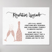 Nieuwjaars- en verjaardags-aanmoediging motivatie poster (Voorkant)