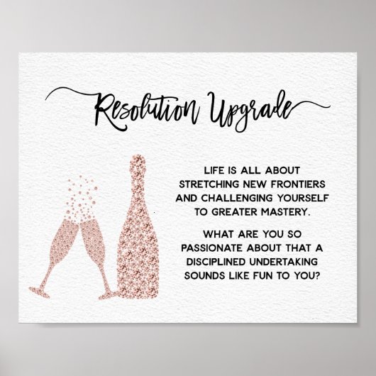 Nieuwjaars- en verjaardags-aanmoediging motivatie poster (Voorkant)