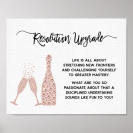 Nieuwjaars- en verjaardags-aanmoedigingsmotivatie poster