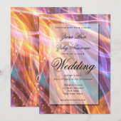 Nieuwjaars Glitterfeest  Huwelijk Aankondiging (Voorkant / Achterkant)