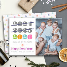 Nieuwjaars grappige derde keer is de charm moderne