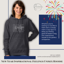 Nieuwjaars Inspirerende Gevoelens Uniseks Hoodie