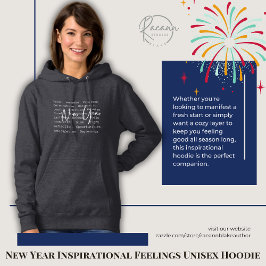 Nieuwjaars Inspirerende Gevoelens Uniseks Hoodie