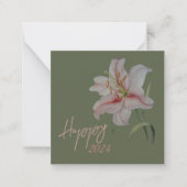 nieuwjaars kalender notitiekaartje (Voorkant)