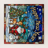 nieuwjaars kinderpuzzel legpuzzel (Horizontaal)