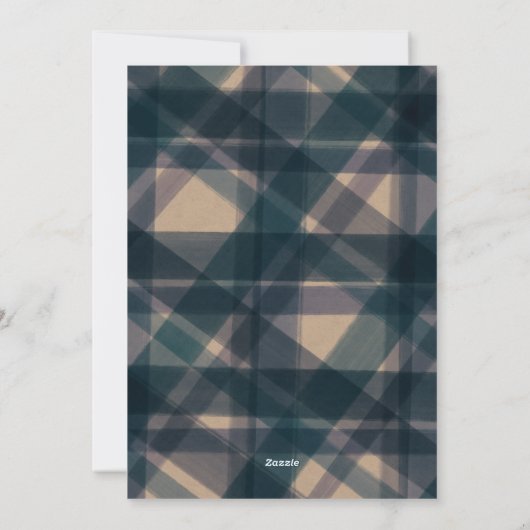 Nieuwjaars Nieuw Thuis Adres Foto Rustieke Blauw G Feestdagenkaart (Achterkant)