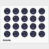 Nieuwjaars NYE bedrijfslogo Sticker (Vel)
