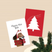 Nieuwjaars paard kaart