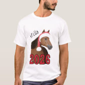 Nieuwjaars paard t-shirt (Voorkant)