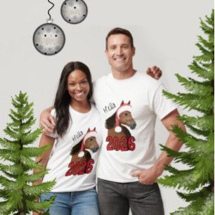 Nieuwjaars paard t-shirt