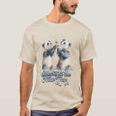 Nieuwjaars Pandas T-shirt (Voorkant)