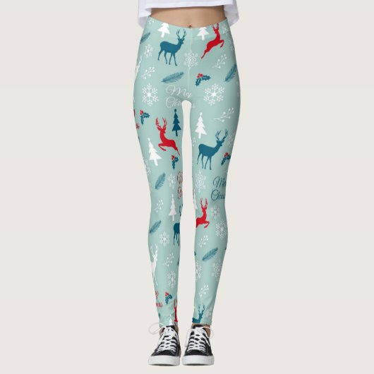 Nieuwjaars patroon leggings (Voorkant)
