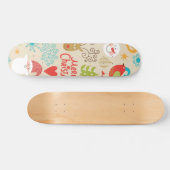 Nieuwjaars patroon persoonlijk skateboard (Horizontaal)