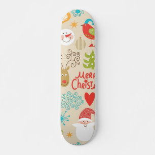 Nieuwjaars patroon persoonlijk skateboard