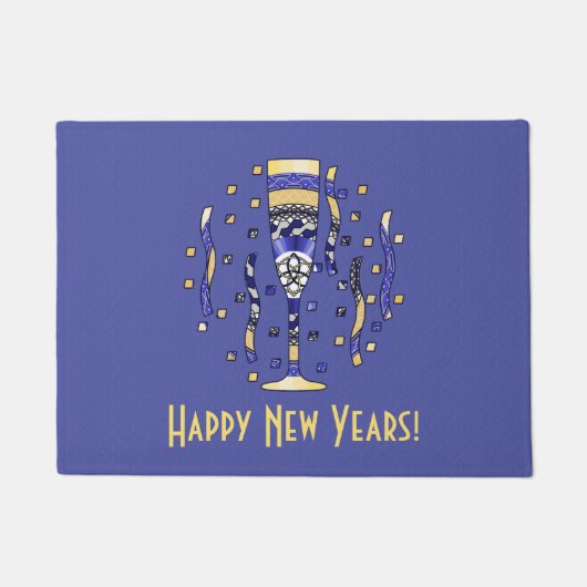 Nieuwjaars Toast Deurmat (Voorkant)