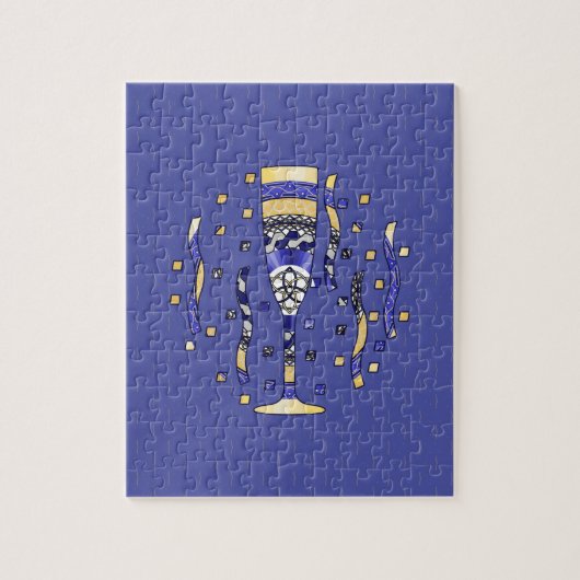Nieuwjaars Toast-raadsel Legpuzzel (Verticaal)