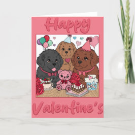 Nieuwjaars Valentijnsdagfeest (blank binnen) Feestdagen Kaart