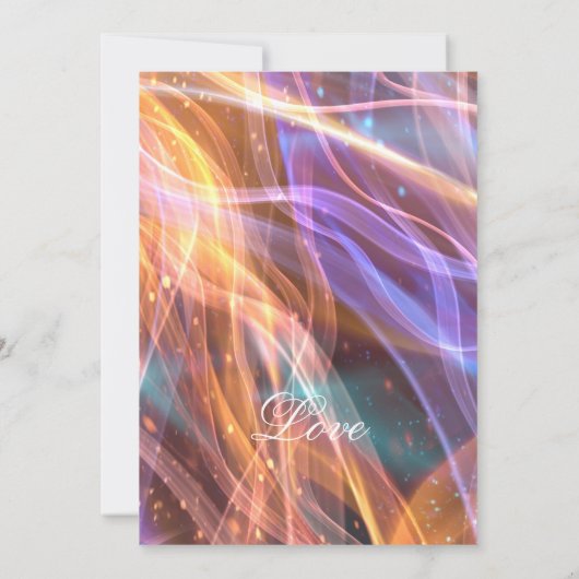 Nieuwjaars Vonken Viering  Huwelijk Aankondiging (Achterkant)