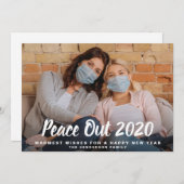 Nieuwjaars Vrede Uit 2020 Foto Feestdagenkaart (Voorkant / Achterkant)