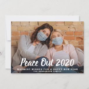 Nieuwjaars Vrede Uit 2020 Foto Feestdagenkaart