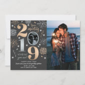 Nieuwjaars zwangerschapsaankondiging Nieuwjaar 201 Feestdagenkaart (Voorkant)