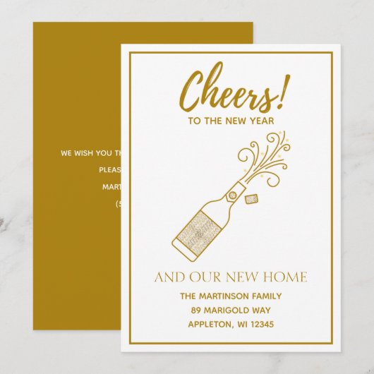 Nieuwjaarsadvertenties van Cheers (Voorkant / Achterkant)