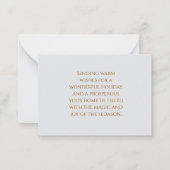 “Nieuwjaarsaquarelmandarijn Notitiekaartje (Achterkant)